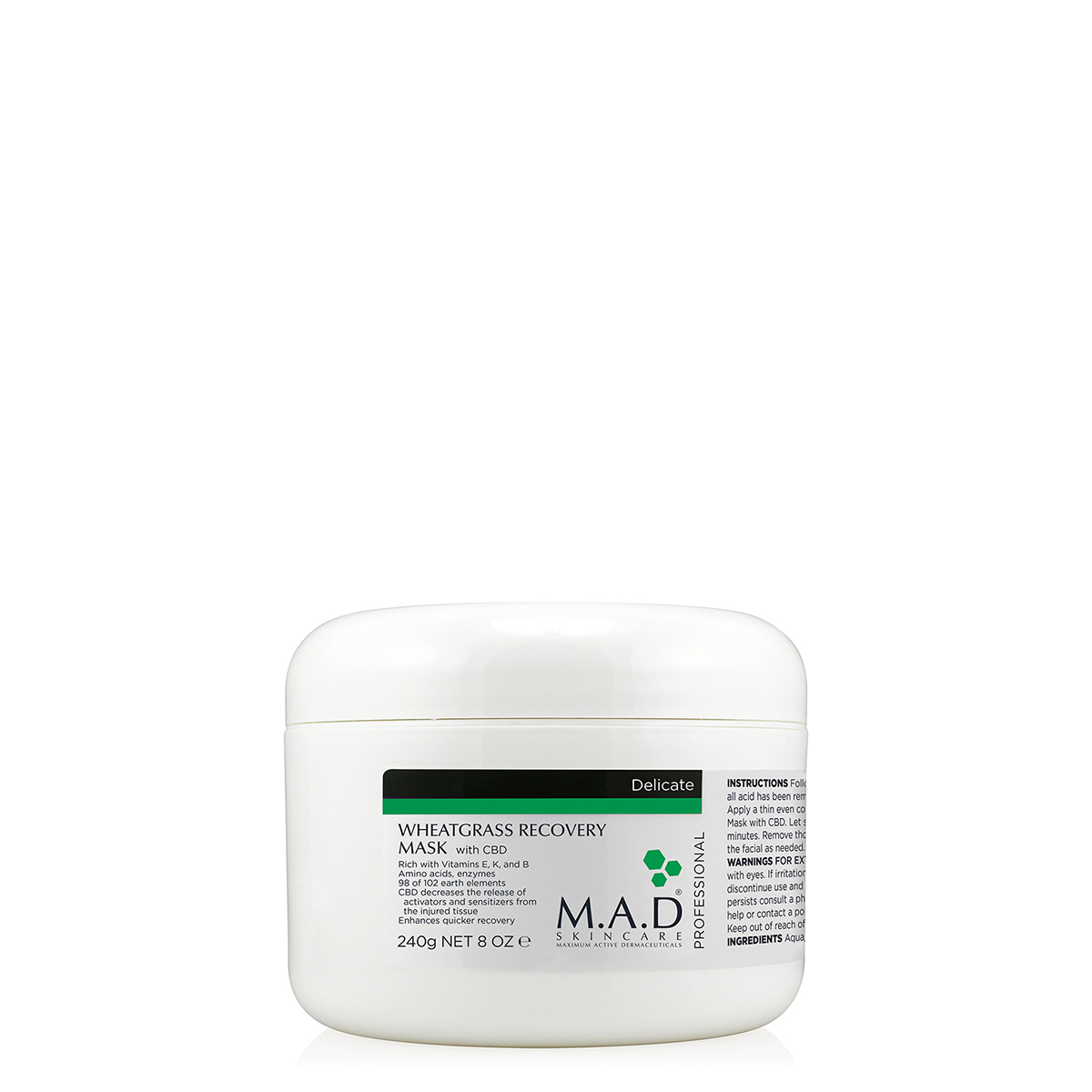 Wheatgrass Recovery Mask